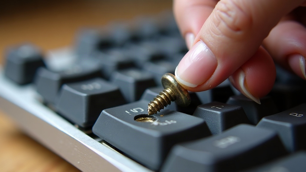How to Safely Extract a Stripped Case Screw from an Aluminum Keyboard